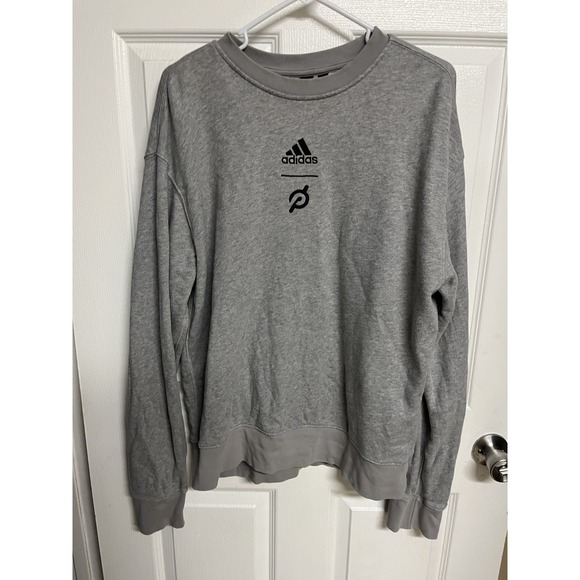 adidas Other - adidas Peloton Gray Graphic Jersey Sweatshirt Crew Neck M Men's